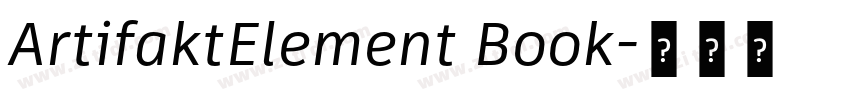 ArtifaktElement Book字体转换 ArtifaktElement Book字体转换